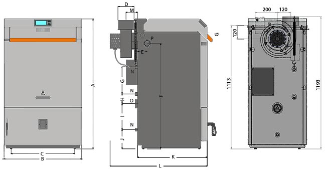 02 650 Schema dimensioni COMFORT